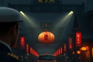 第七号证词封面，法庭证人席与一束斜射进来的光