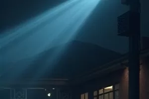 海风便利店封面，深夜亮着灯的街角小店